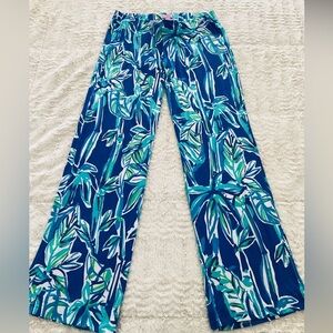 Lilly Pulitzer Georgia May Palazo Pants in “Blush Crush Bamboo”